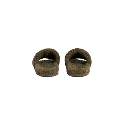 Balenciaga Furry Slide - Olive - Balenciaga