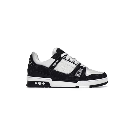 Louis Vuitton LV Trainer Black White Denim (Copy)-Premium Luxury Daily Fits