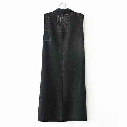 Women Vest Suit Lace plus Size Coat