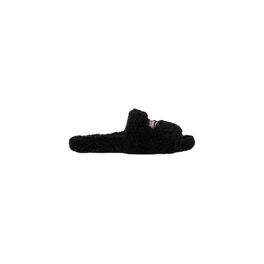 Balenciaga Furry Slide - Jet Black -No Restock