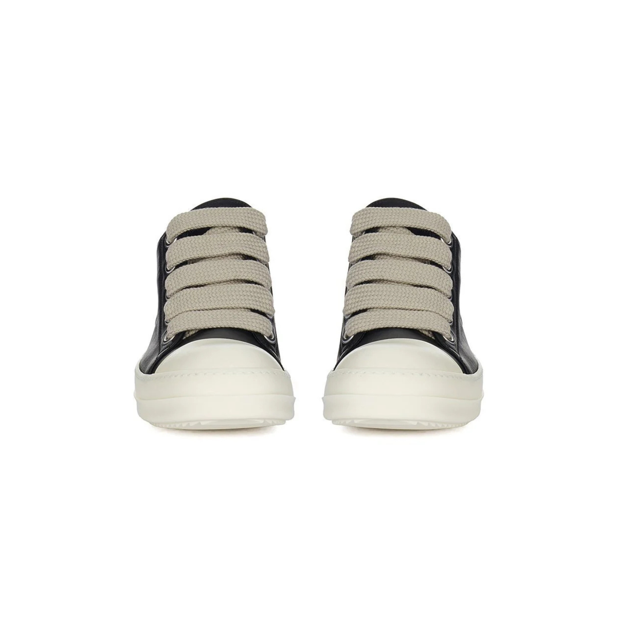 Rick Owens DRKSHDW Jumbo Lace Low Sneaker Black/Milk
