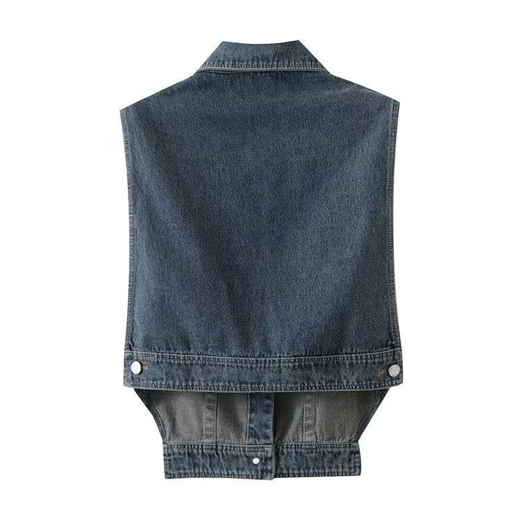 Women Vest plus Size Fashion Denim Jacket