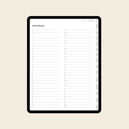 Digital Recipe Book