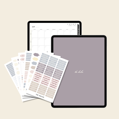 Undated Digital Planner Bundle for Moms